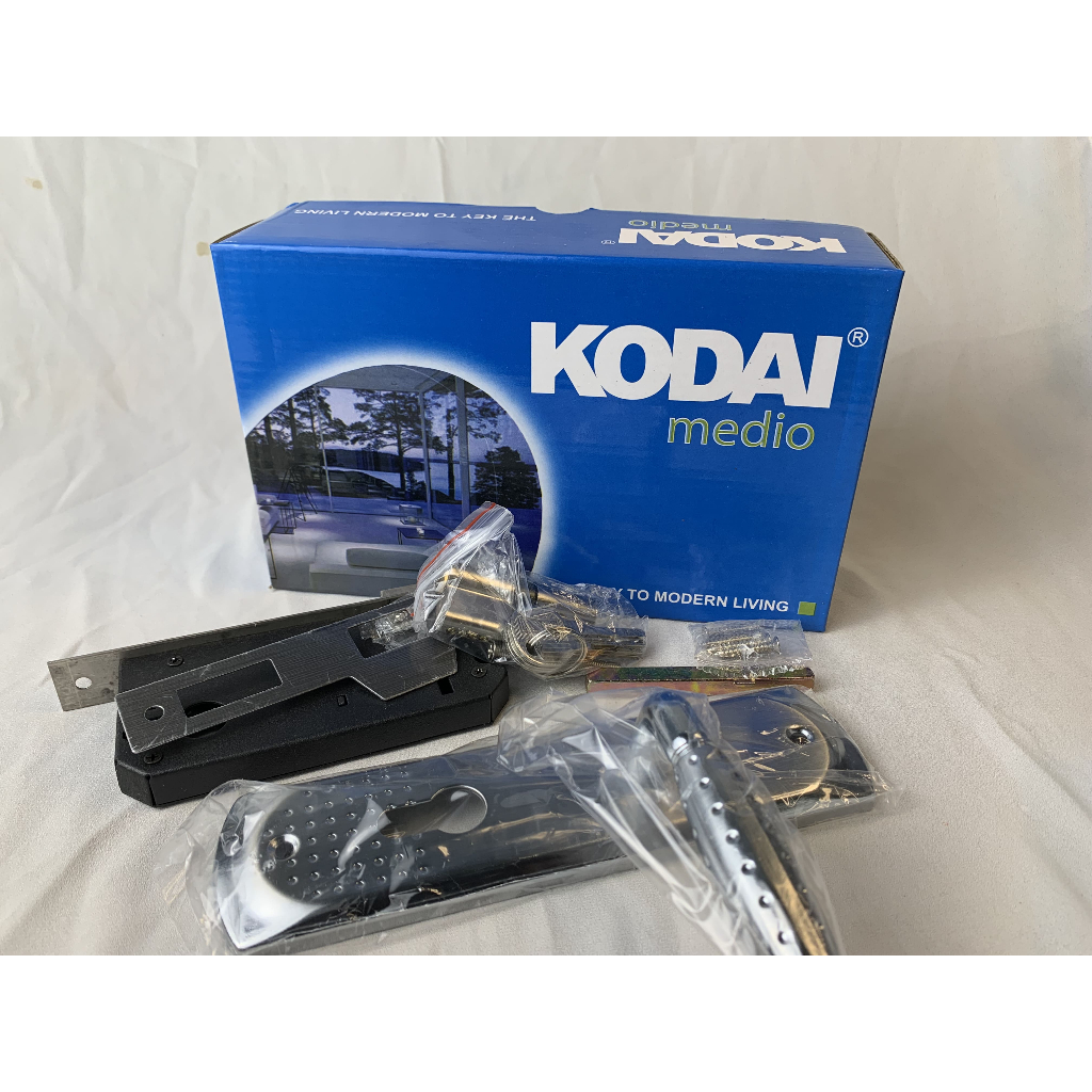 Kunci Pintu / Handle Pintu set lengkap Kodai Medio