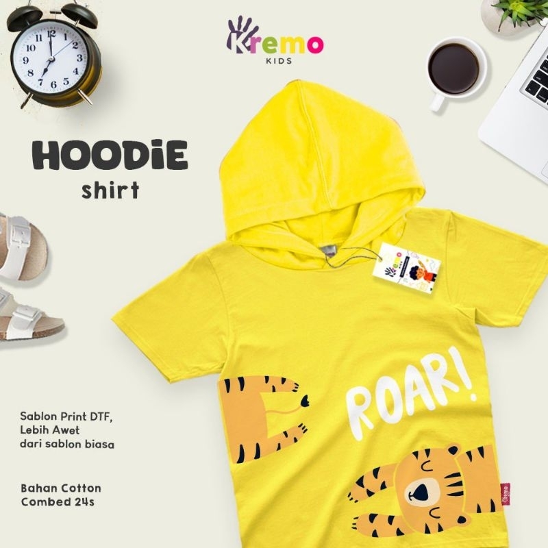 Hoodie dino series animal tiger roar