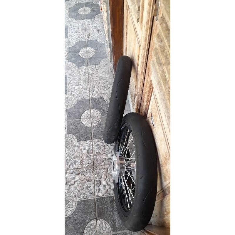 PAKET WHEELSET SUPERMOTO CRF 160 185 BARU BAN BEKAS