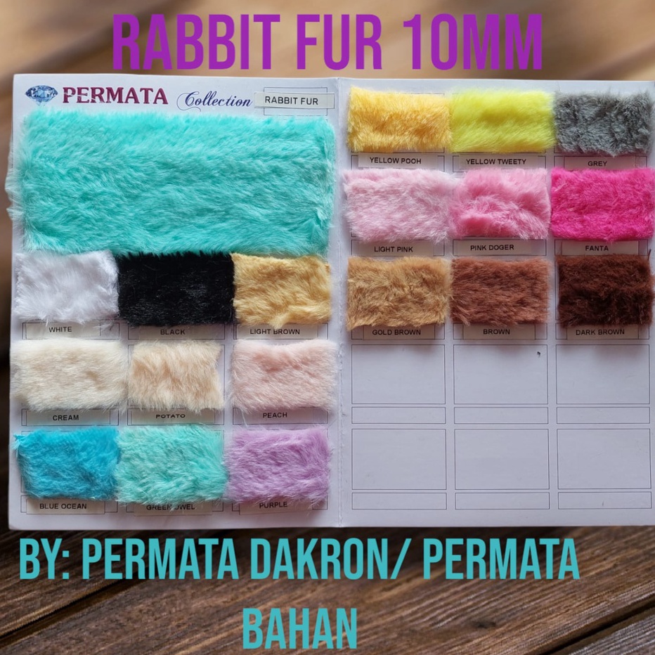 Terlaku Kain Bulu Rabbit Fur Kain Bulu Kelinci HalusBulu Korea Halus Dan Lembut
