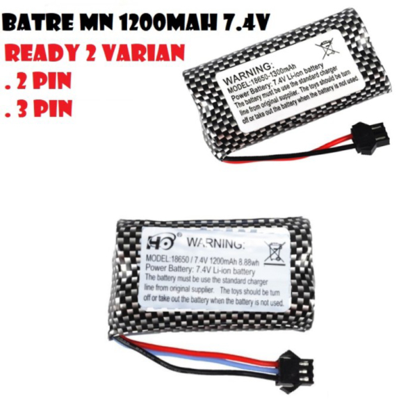

7.4V MN86S 1200mah BB99 Original Unik For Batre MN99 3Pin Berkualitas 1200mah - Battery MN99S MN98