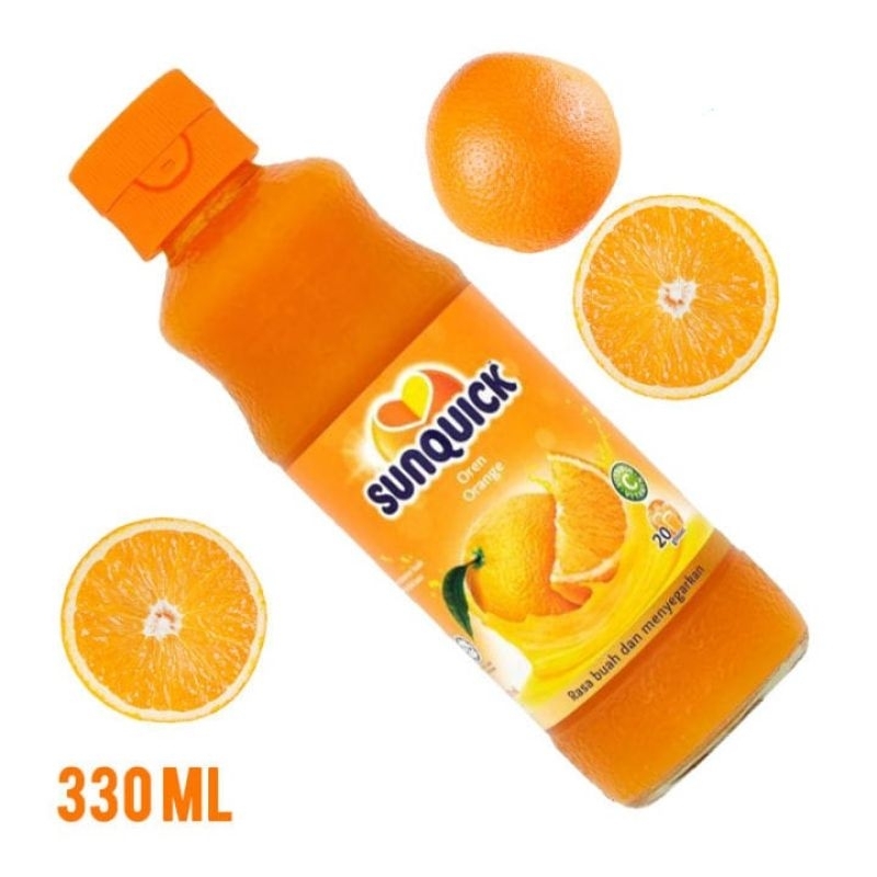 

SUNQUICK dibuat dengan jus buah dan tinggi akan vitamin C 330 ml