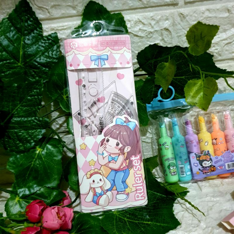 

penggaris set lengkap