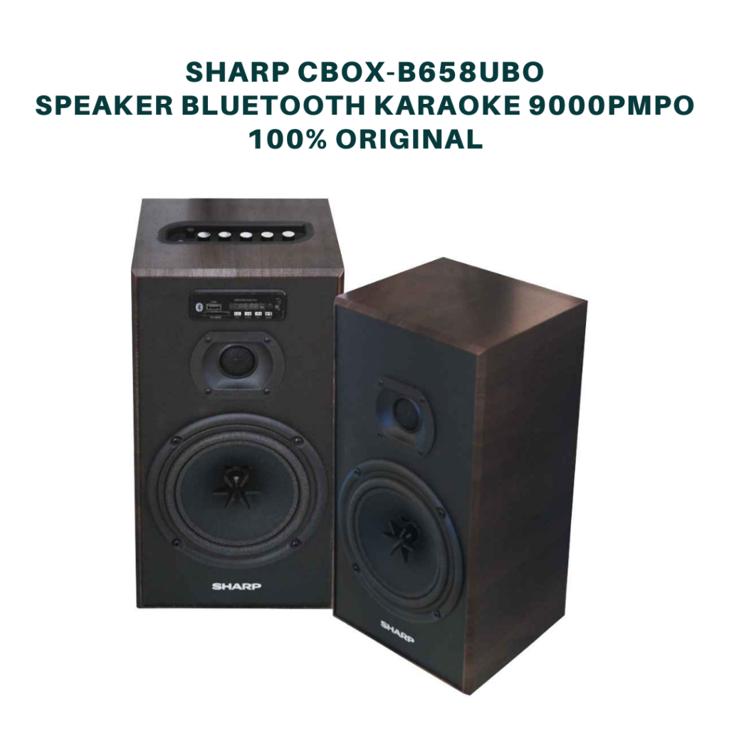 SHARP CBOX-B658UBO Speaker aktif bluetooth karaoke