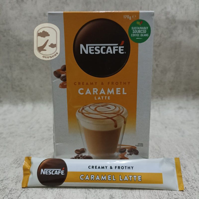 

Kopi Nescafe Creamy & Frothy Caramel Latte | Kopi Australia