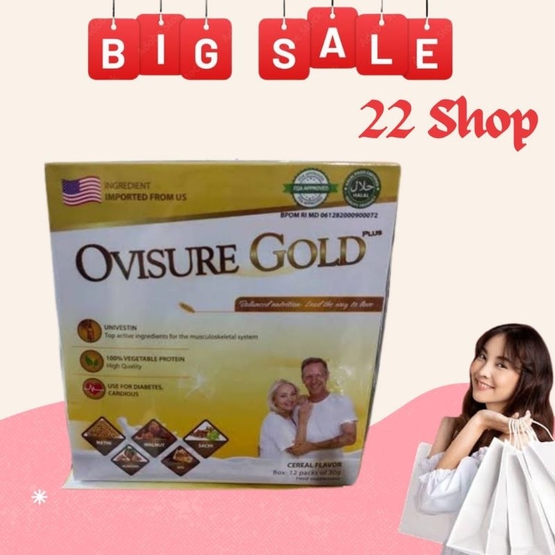 OVISURE GOLD MILK SUSU KESEHATAN TULANG SYARAF DAN SENDI SUSU OVISURE GOLD ASLI