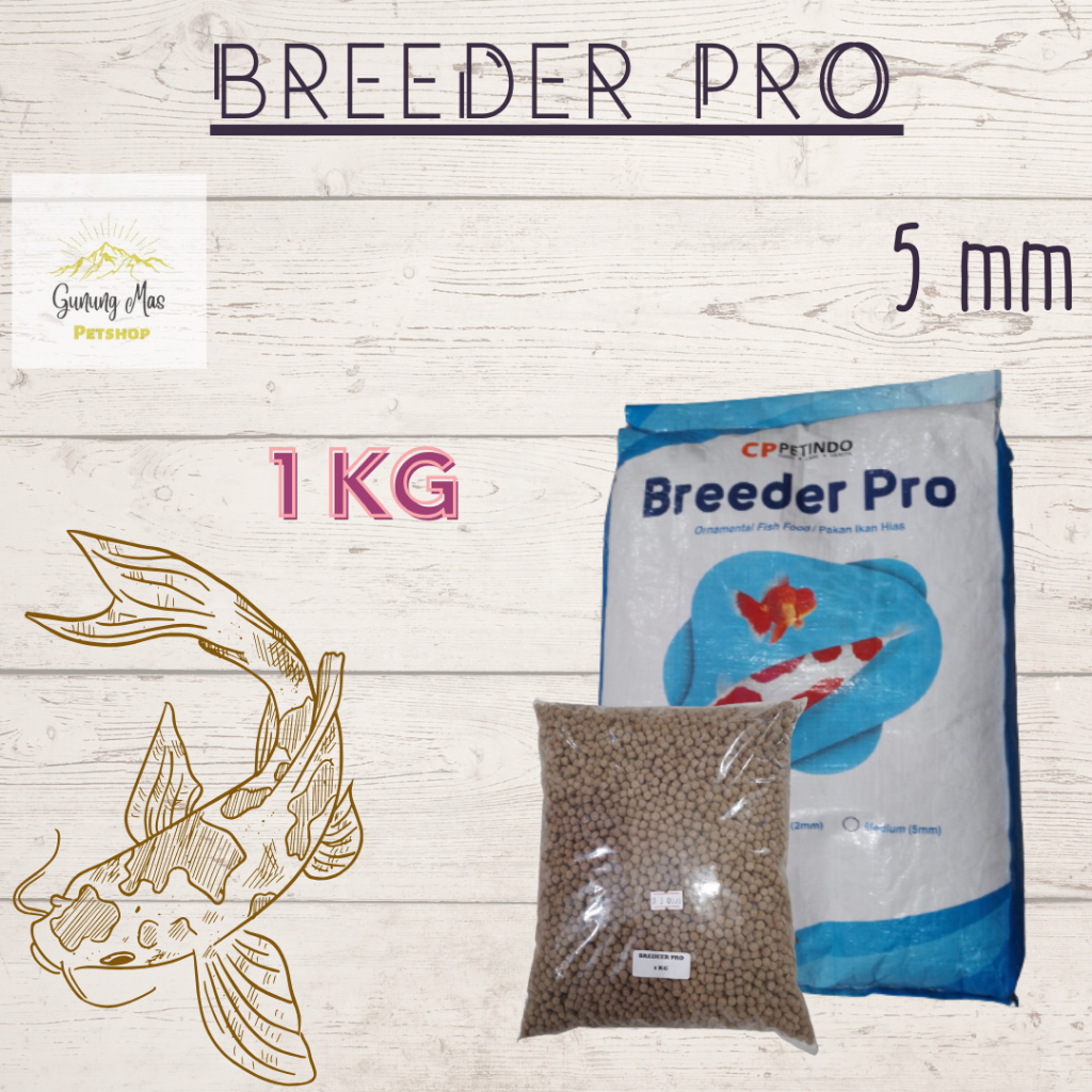 BREEDER PRO PAKAN IKAN KOI 5 MM 1 KG