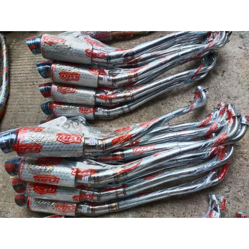 KNALPOT CHROME BAKAR DPJ RACING UNIVERSAL KARISMA NETRAL SUARA MERDU PADAT KHARISMA KPH KENALPOT BAK