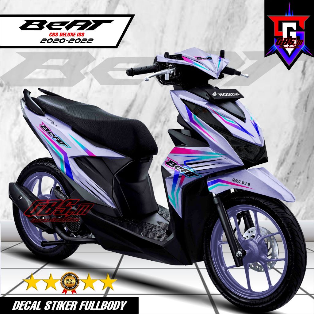 (COD) Decal Sticker Honda Beat DELUXE DELUXE 2020 2021 2022 2023 Fullbody Stiker Modifikasi Variasi