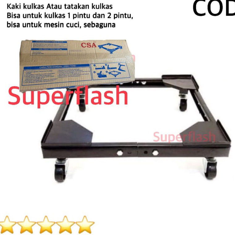Va Tatakan Roda Kulkas Besikaki Kulkas BesiRakKaki Mesin Cuci 1 Tabung