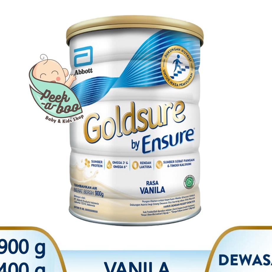 

DISKON GOLDSURE BY ENSURE VANILA 9GR 4GR SUSU NUTRISI DEWASA