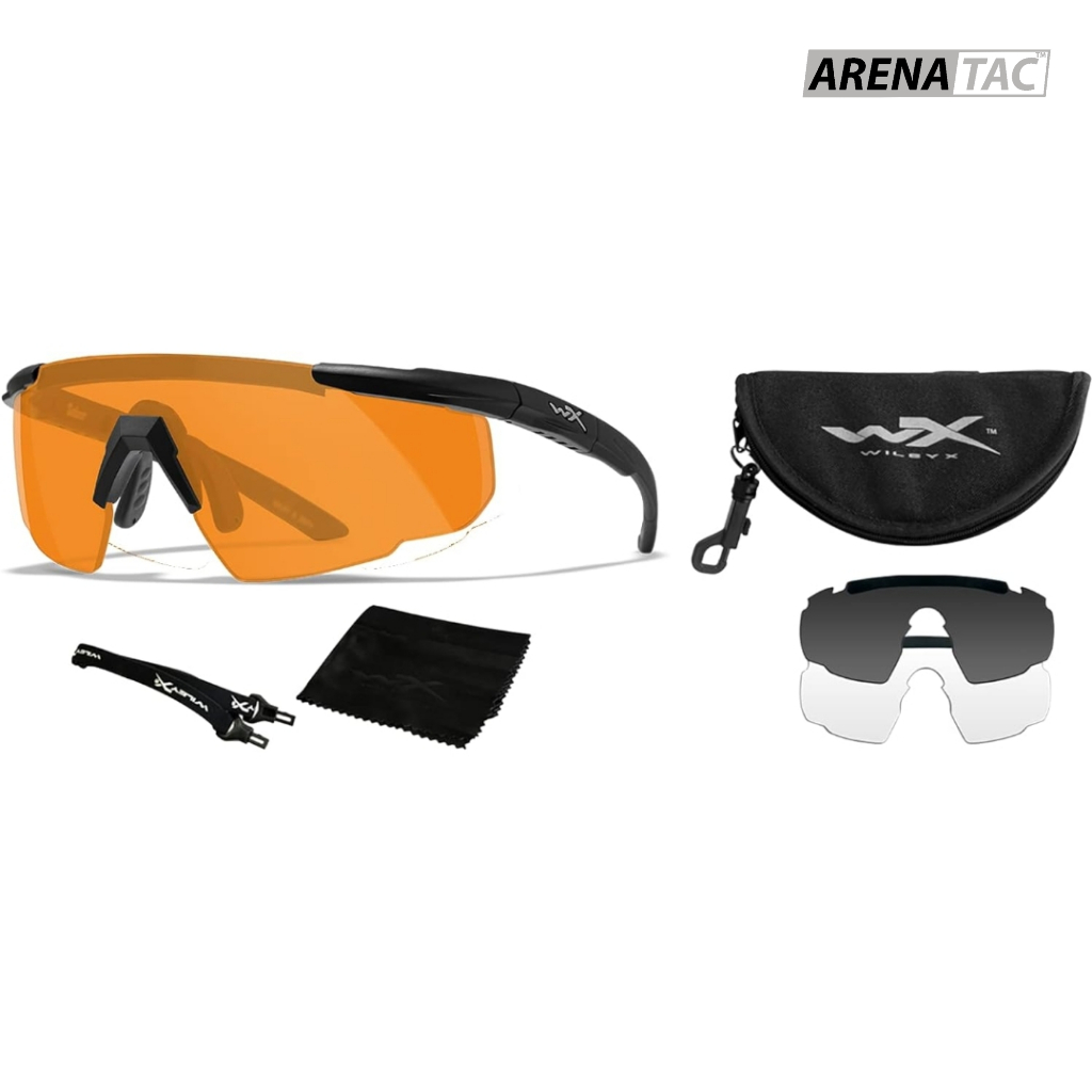 Kacamata Wiley X Saber Advanced Original | WILEY X SABER ADVANCE 3 LENS KIT GREY-CLEAR-RUST LENS-MAT