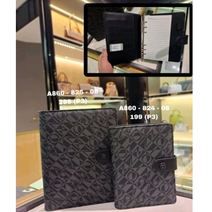 

Bonia Original book holder monogram black