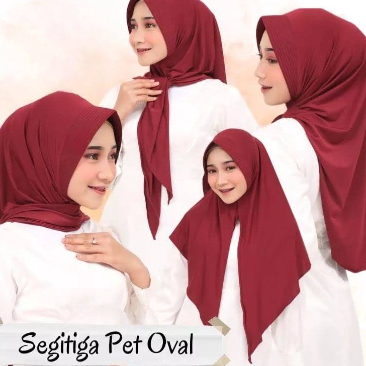 GROSIR jilbab instan segitiga pet jersey premium  jilbab instan jersey  Hijab Segitiga Instan Pet An