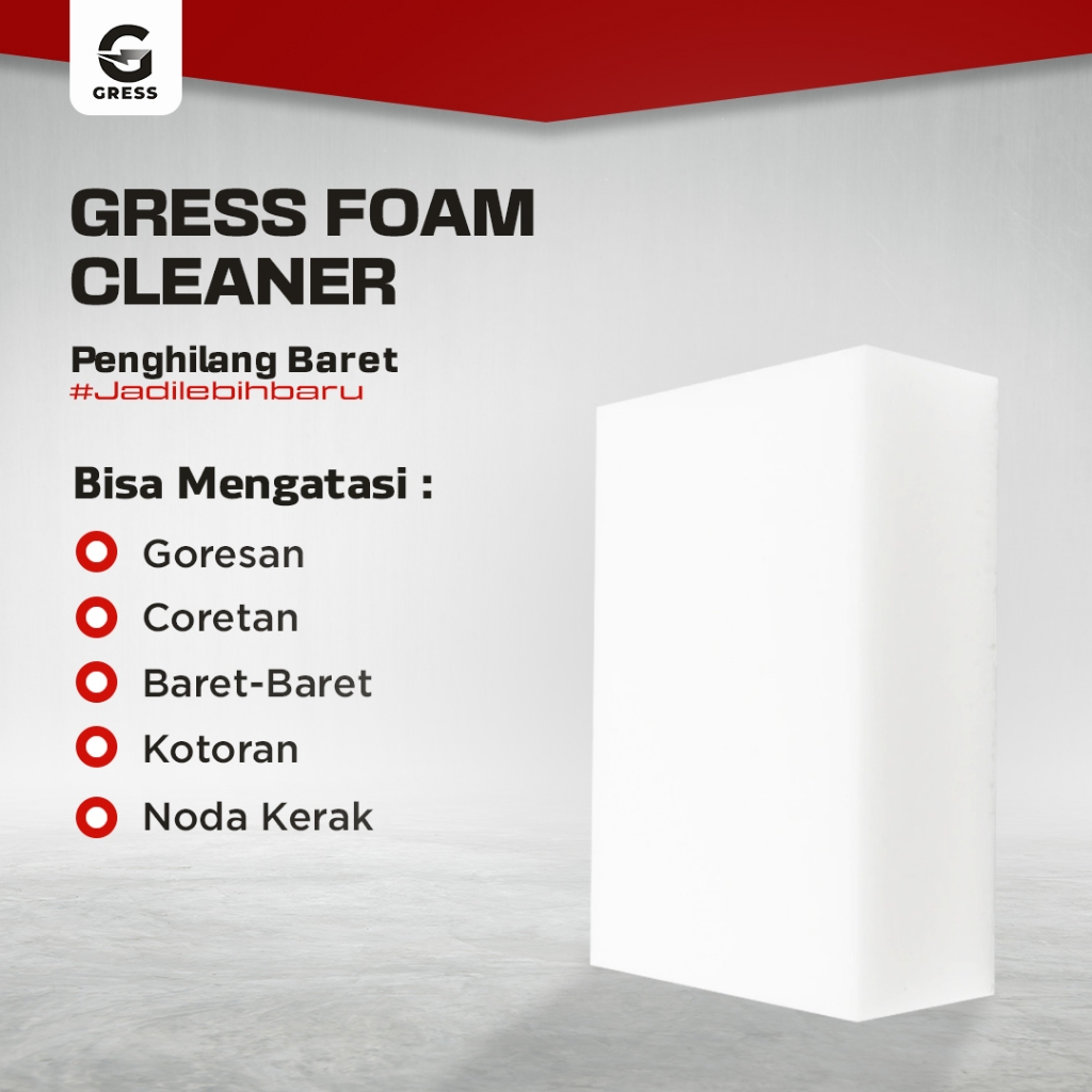 Gress - Foam interior cleaner penghilang baret body motor mobil helm