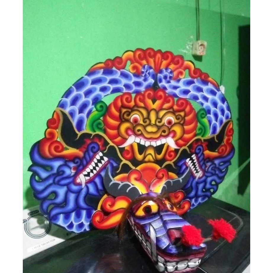 Terlaris  Barongan Anak Barongan Devil Anak Asli Kayu Full Set Kemul