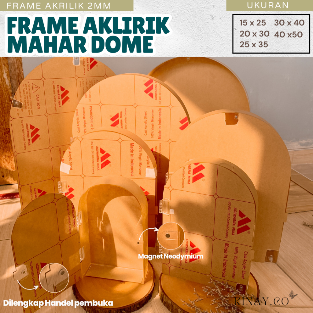 AKRILIK MAHAR DOME / BOX AKRILIK