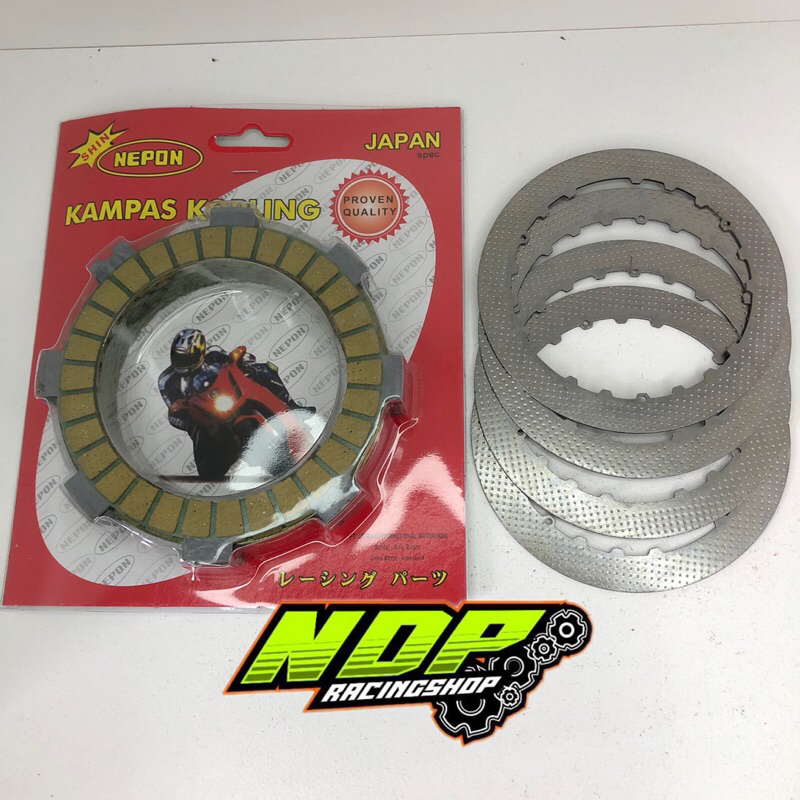 Kampas kopling nepon FR80 + Plat bintik sepaket Fiz R jupiter F1ZR