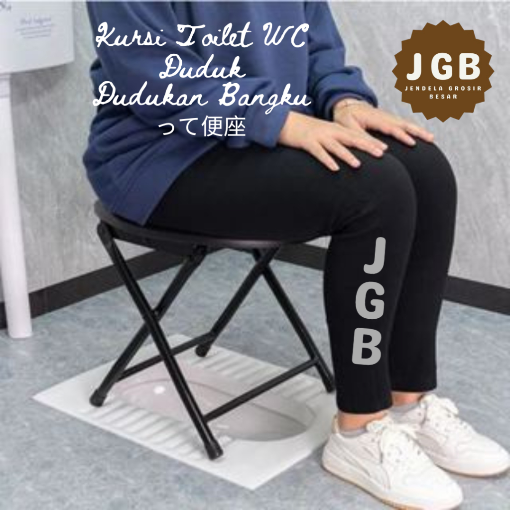 Kursi Toilet WC Duduk Portable Orang Tua & Ibu Hamil - Dudukan Bangku Portable Toilet