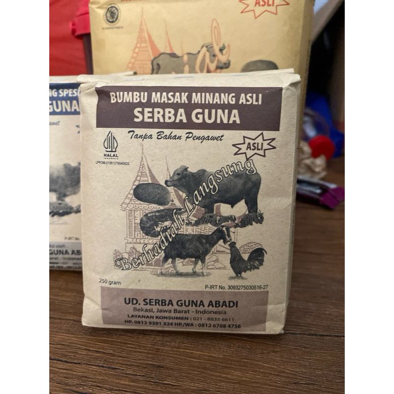 

Bumbu Masak Minang Asli Serba Guna