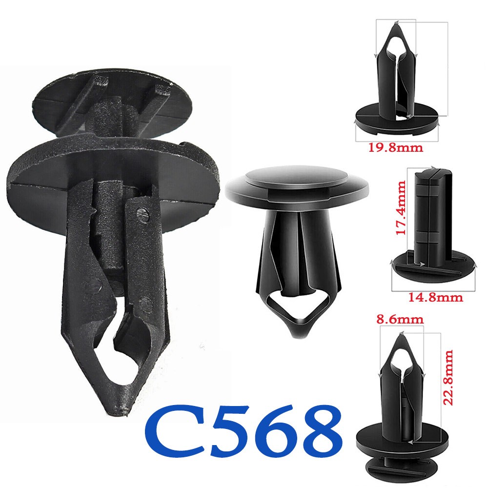 GROSIR Klip Kancing Bamper Plastik MObil KIA Universal 10/25/50/100 Pcs Penutup Mesin Engine Cover B