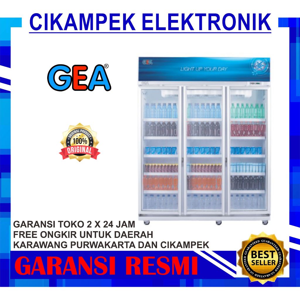 SHOWCASE GEA EXPO-1300 / DISPLAY COOLER GEA 3 PINTU / EXPO 1300