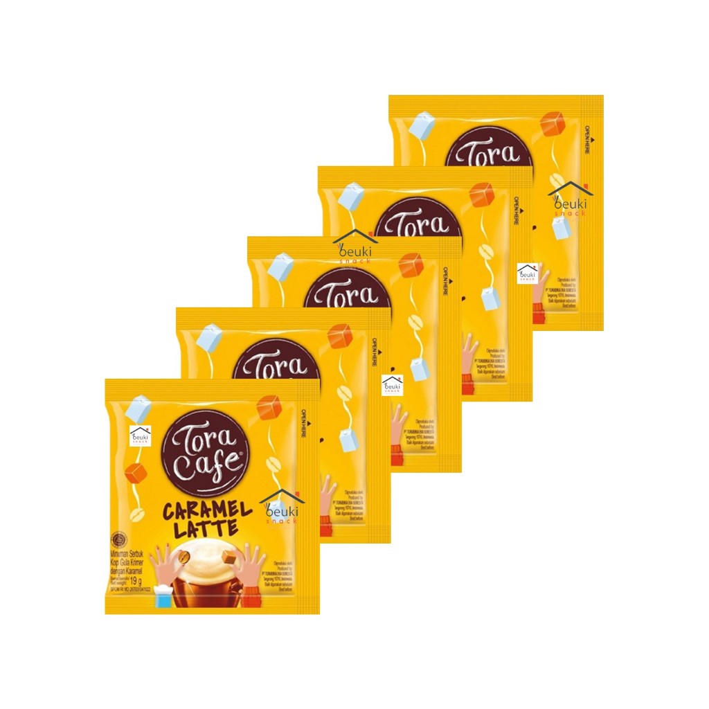

5PCS Tora Cafe Caramel Latte Minuman Serbuk Kopi