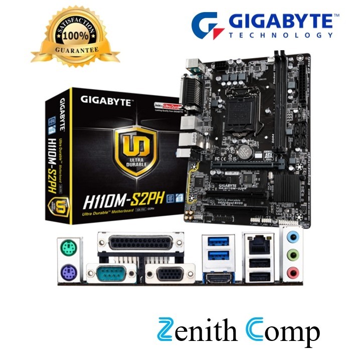 Motherboard GIGABYTE GA-H110M-S2PH - LGA 1151