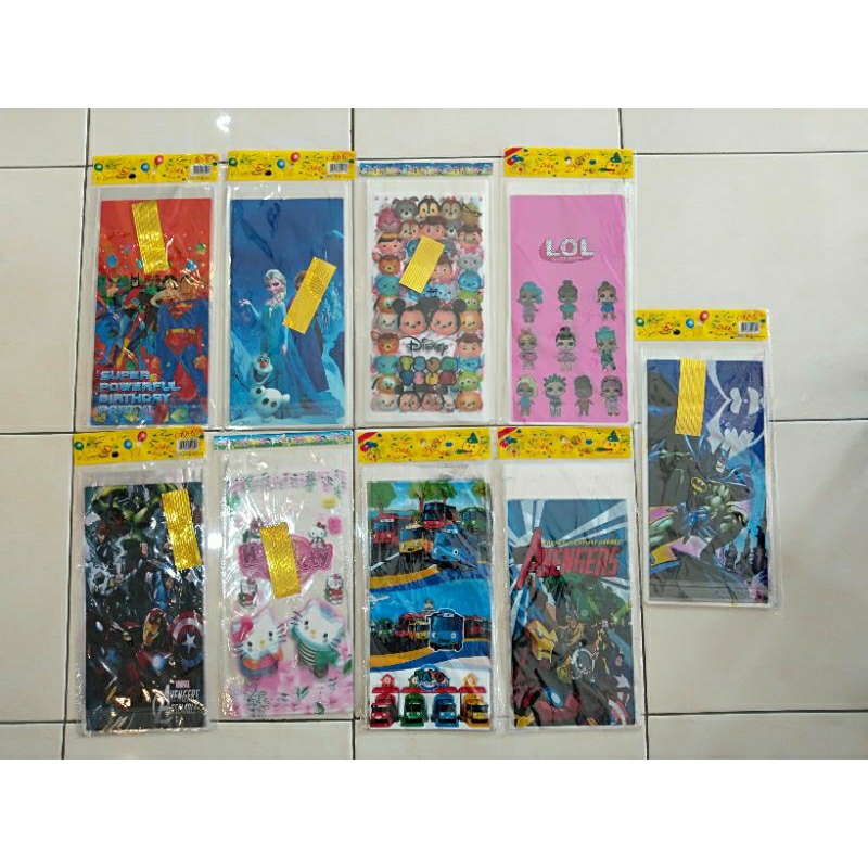 

plastik jajan ultah karakter