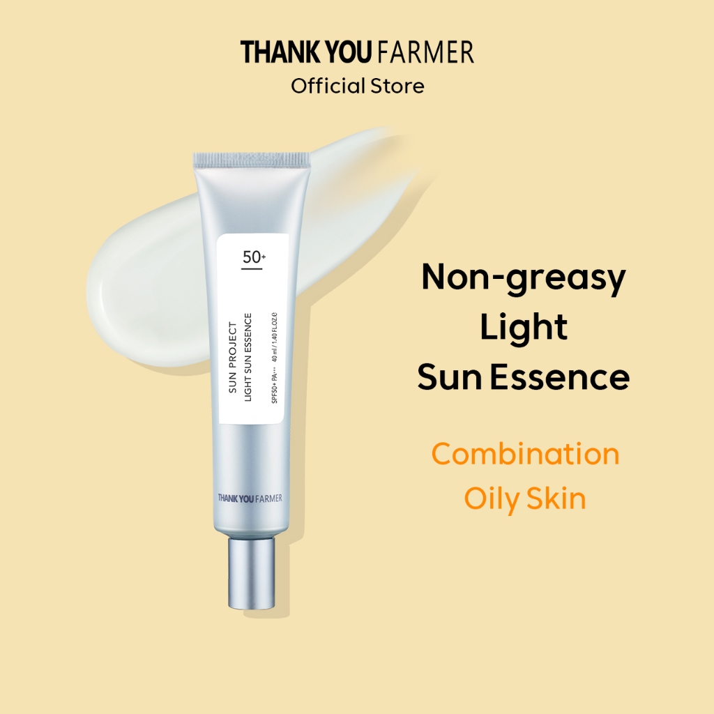 Thank You Farmer Sun Project Light Sun Essence 40 ml | Daily Hydrating Sunscreen