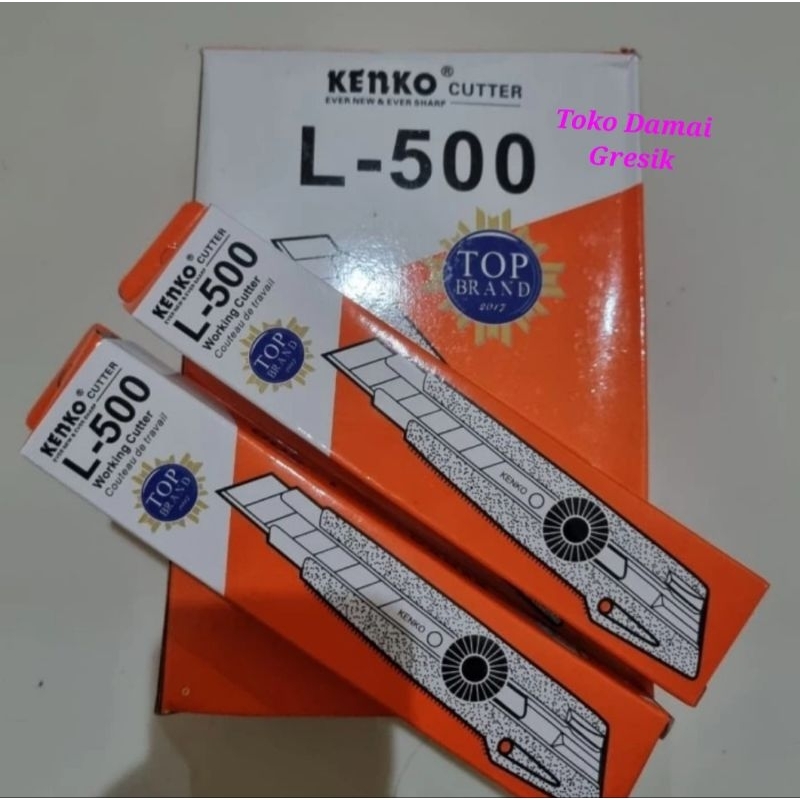 

Cutter Kenko L 500 Besar (12 pcs) 1 kotak