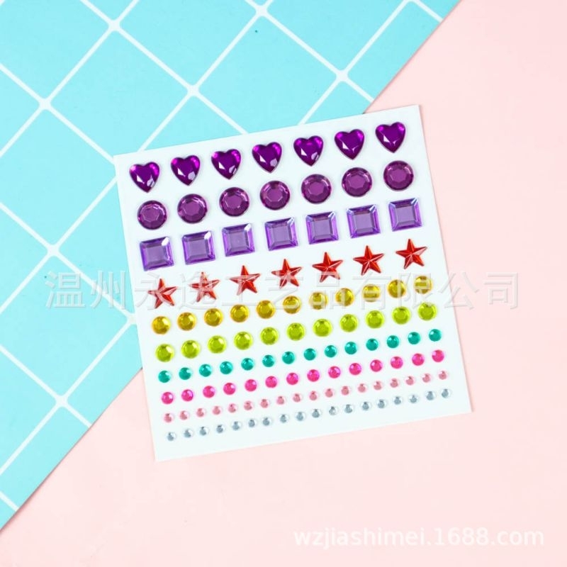 

Stiker Rhinestoned Colourfull