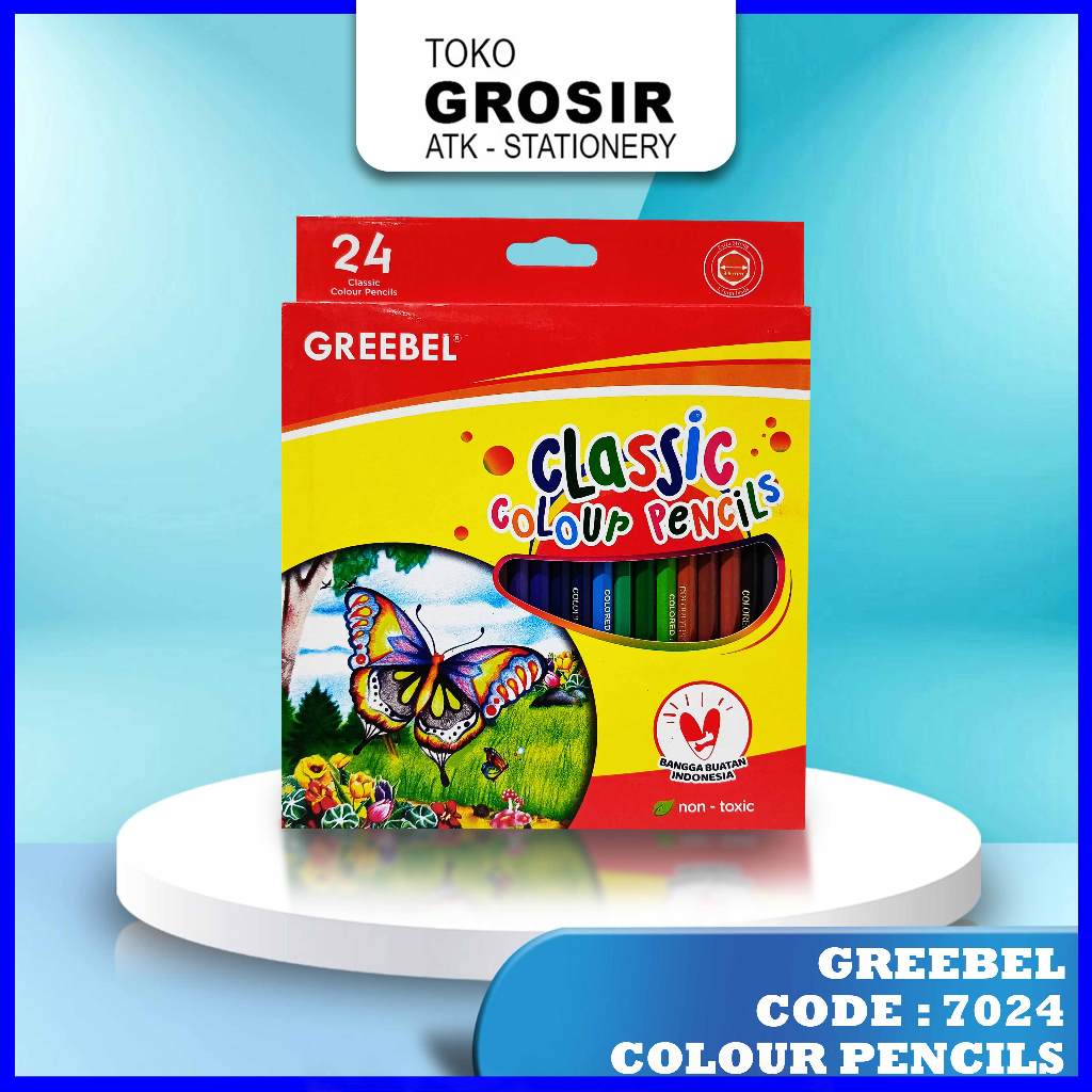 

Greebel 7024 Classic Colour Pencils - 24C/Warna