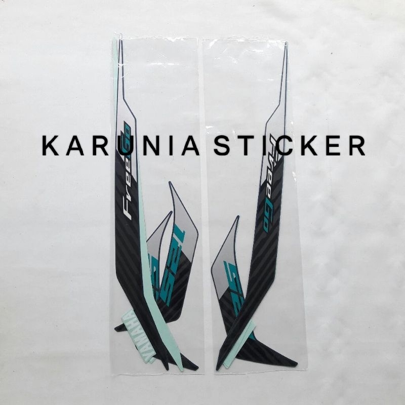 Striping lis sticker standar ORI yamaha FreeGo 2022 biru doff stiker FreeGo biru doff 2022