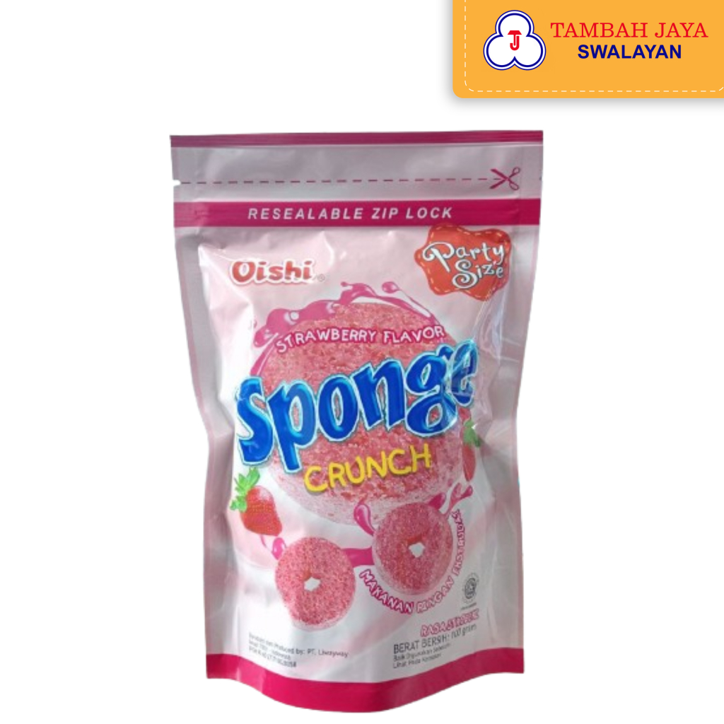 

Oishi Sponge Crunch Rasa Strawberry 100gr