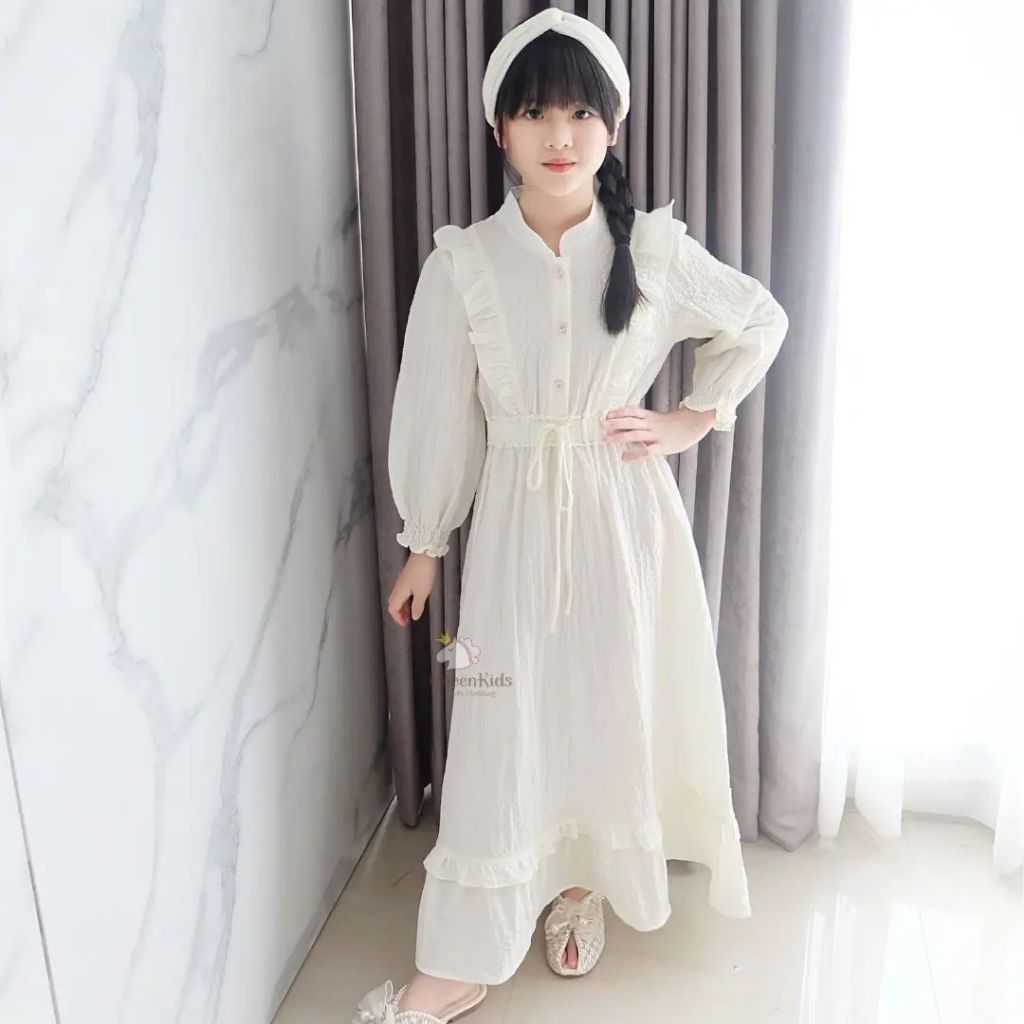 Gamis Anak Remaja Tanggung Viral Umur 10-12-15 Tahun | Outfit Remaja Kekinian | Baju Muslim Anak Per