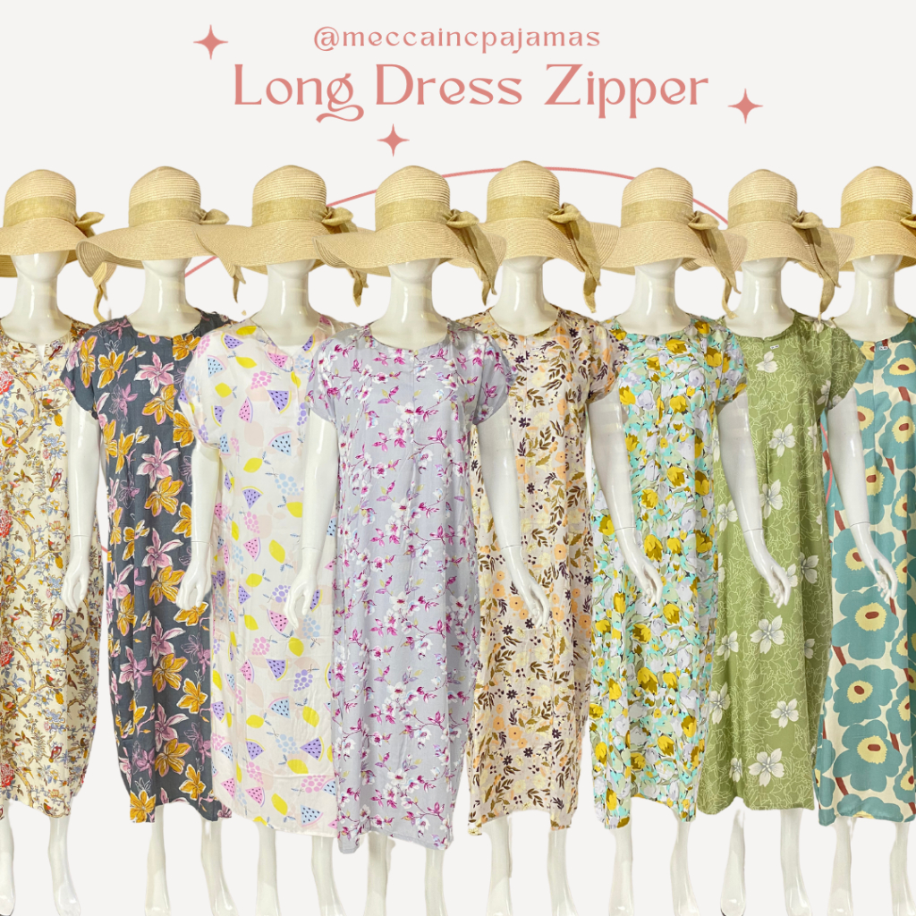 Daster Zipper/Daster Busui | Daster Wanita | Daster Panjang Busui/Daster panjang rayon/Daster Busui 