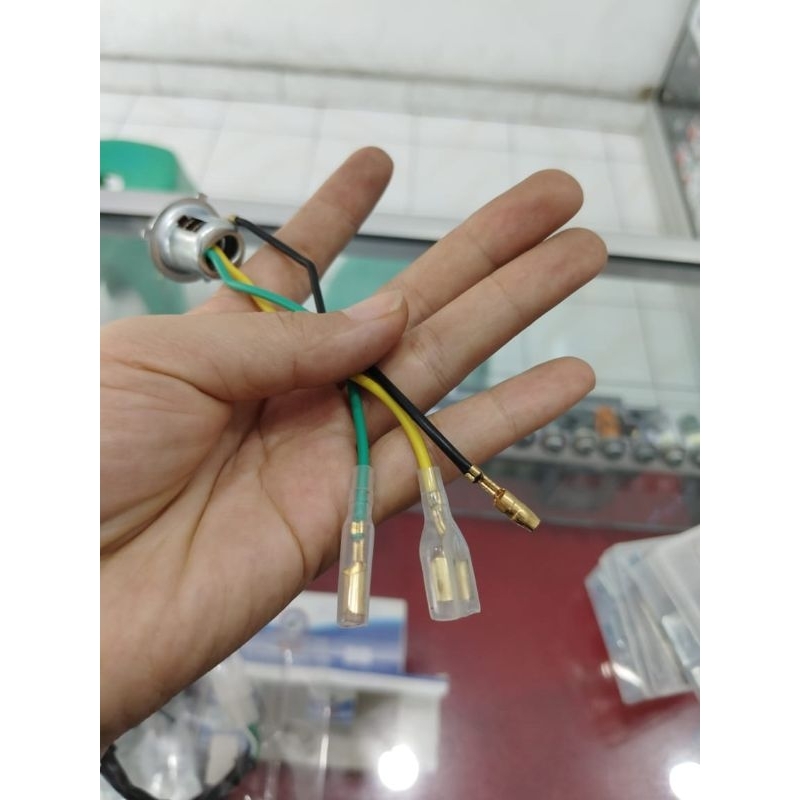 fitting/soket lampu utama/lampu depan H6 motor Yamaha
