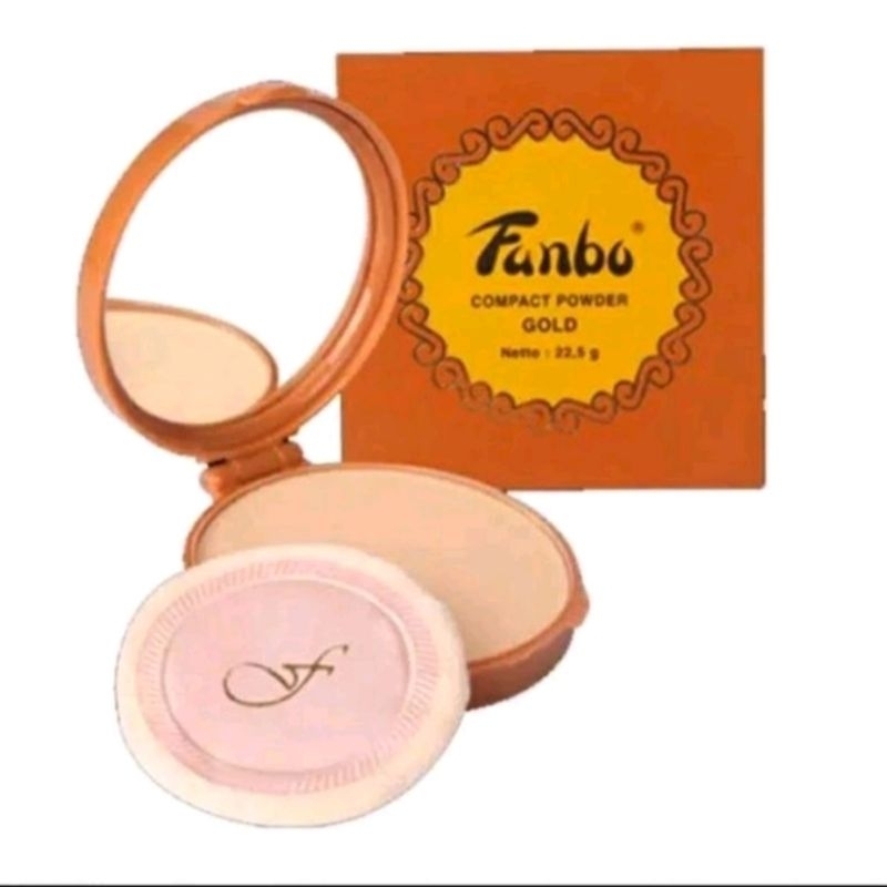 Fanbo Compact powder Gold | Bedak Fanbo Gold