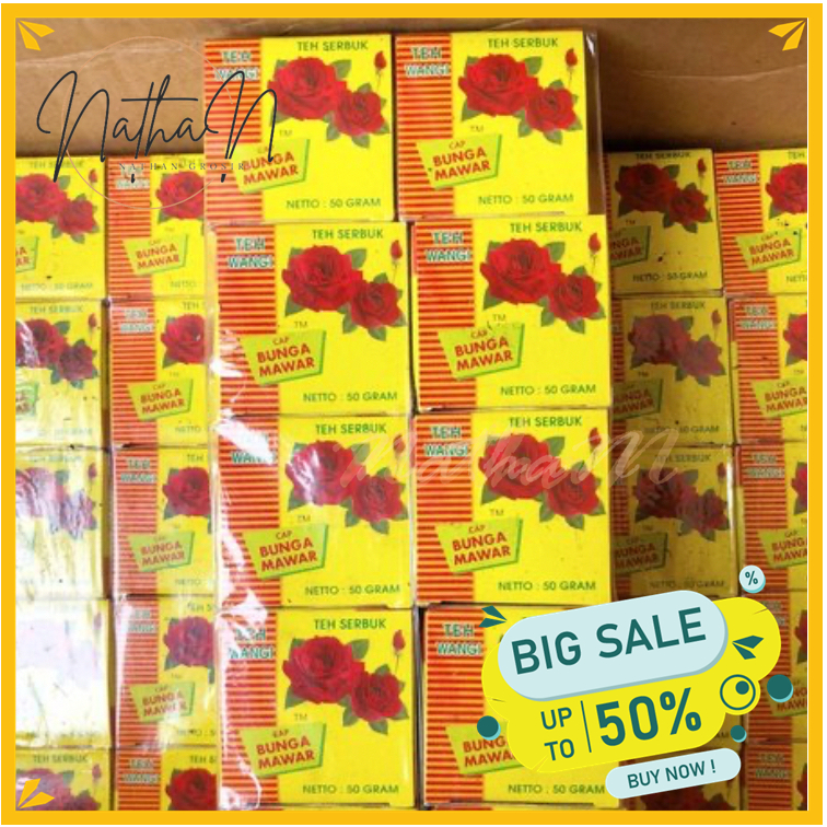 

TEH SERBUK CAP MAWAR / TEH BUNGA MAWAR / TEH WANGI BUNGA MAWAR 10 PCS ! !