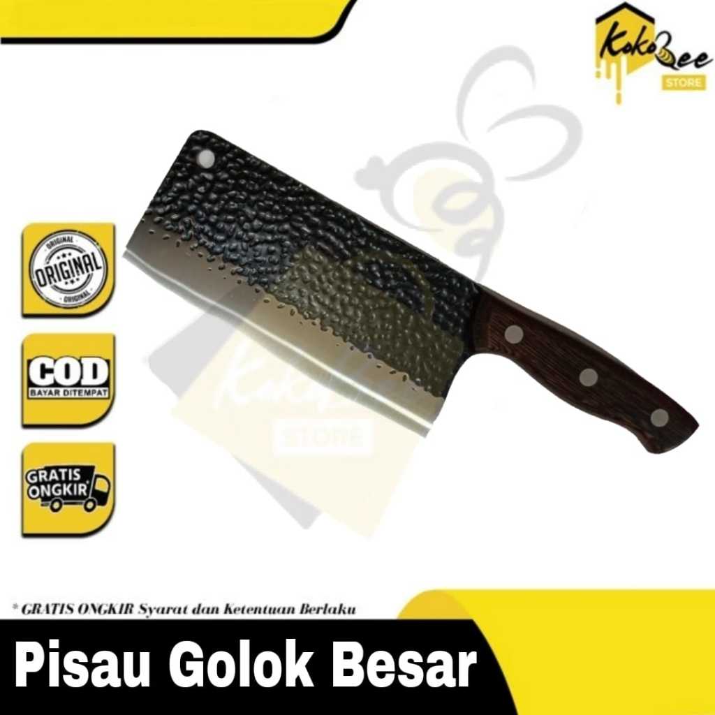Pisau dapur chef meat knife cleaver 7Inch Alat pemotong daging stainless - Pisau golok besar piso st