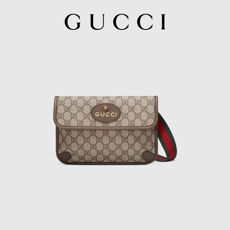 GUCCI Gucci GG Supreme Canvas Waist Bag [Tiger Head Bag]