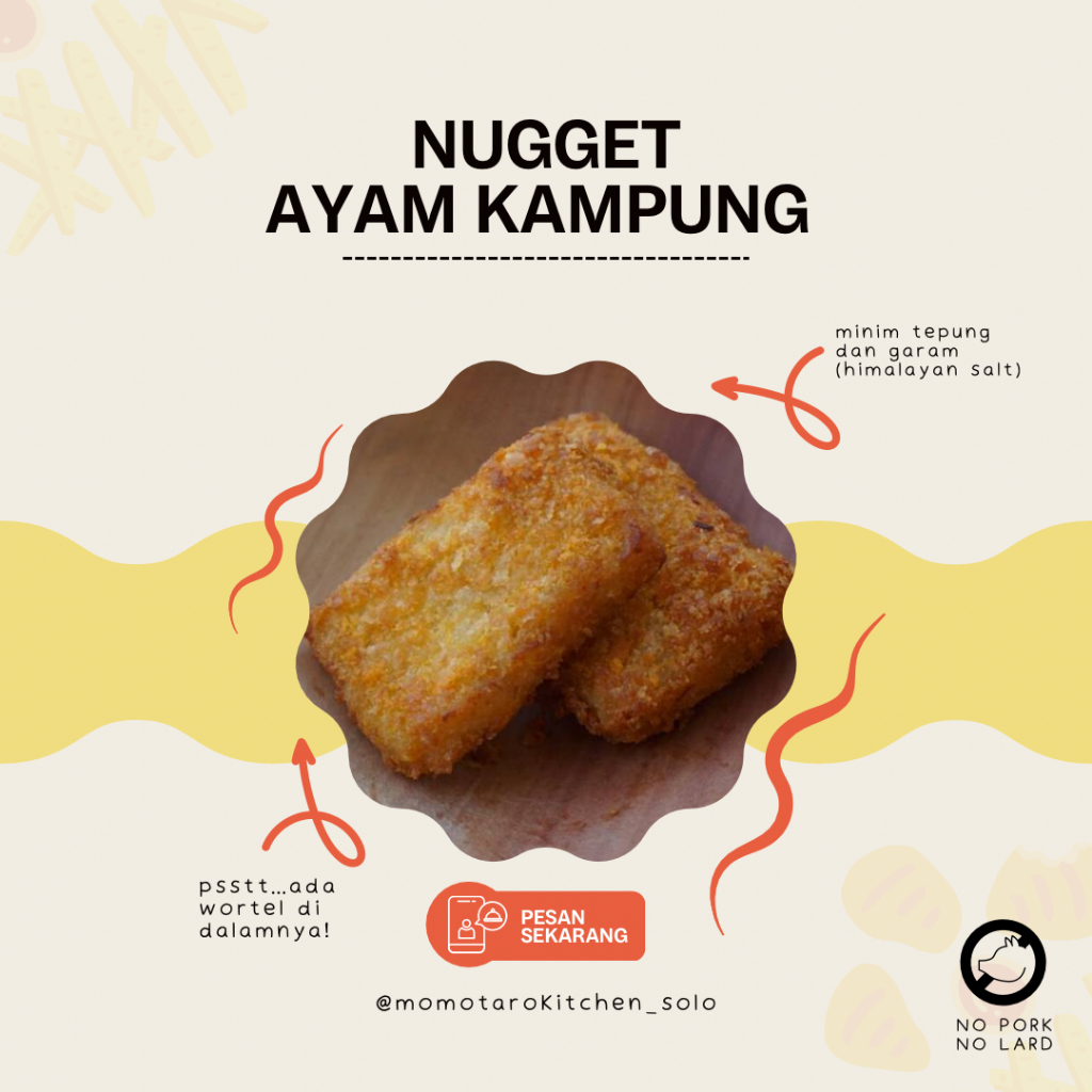 

Nugget Ayam Kampung / Bento / Homemade / Non Msg Non Pengawet / Momotaro Kitchen