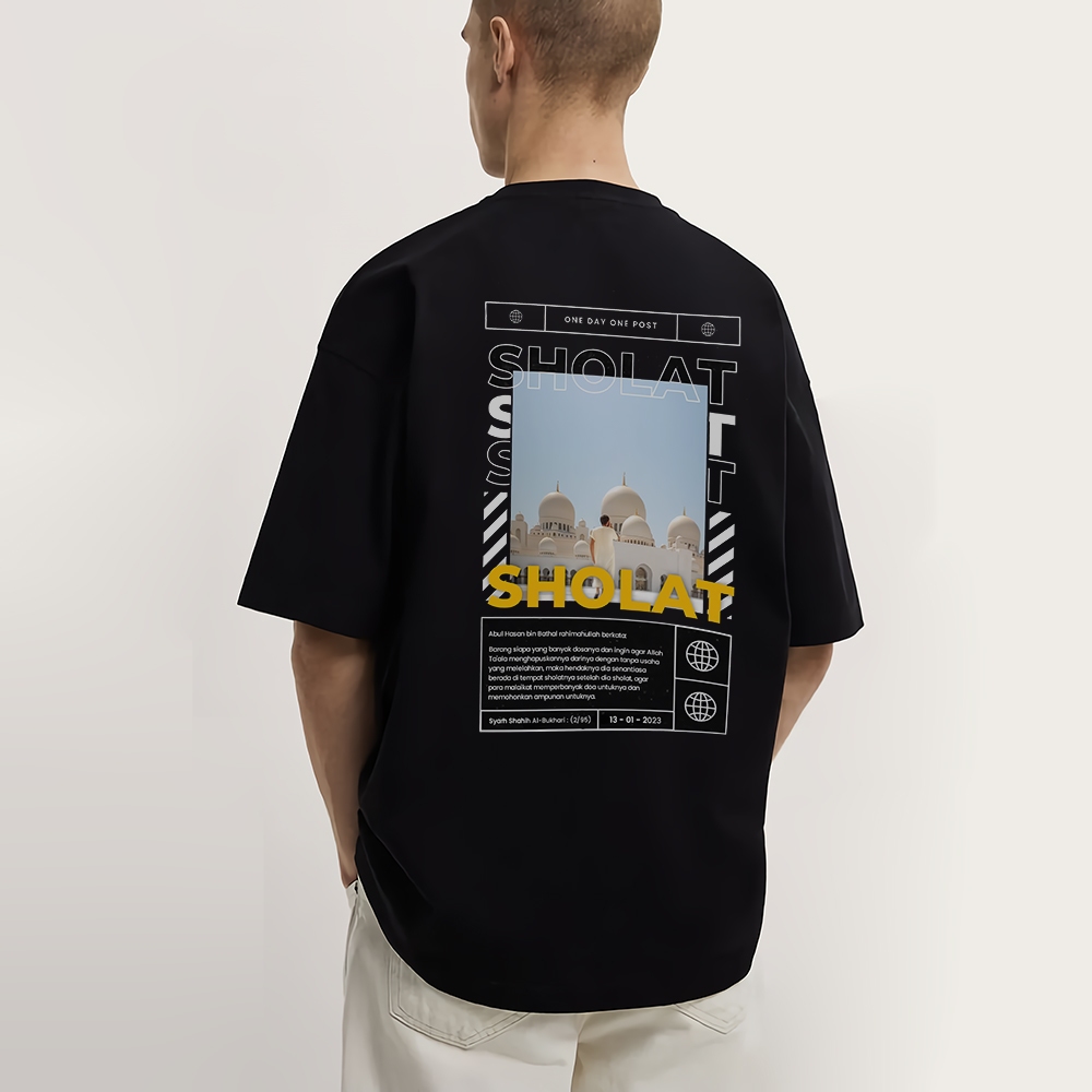 Kaos Dakwah SHOLAT Bigsize Jumbo Size M-6XL / TShirt Pria Wanita Islami Nasehat Quotes Size M L XL 2