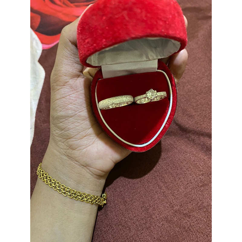 Cincin Couple Perak Murni