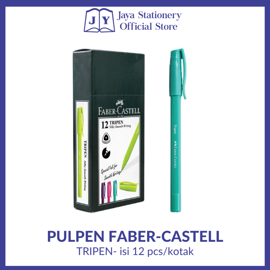 

[BISA COD] Pulpen Faber-Castell Tripen 12 pcs/kotak