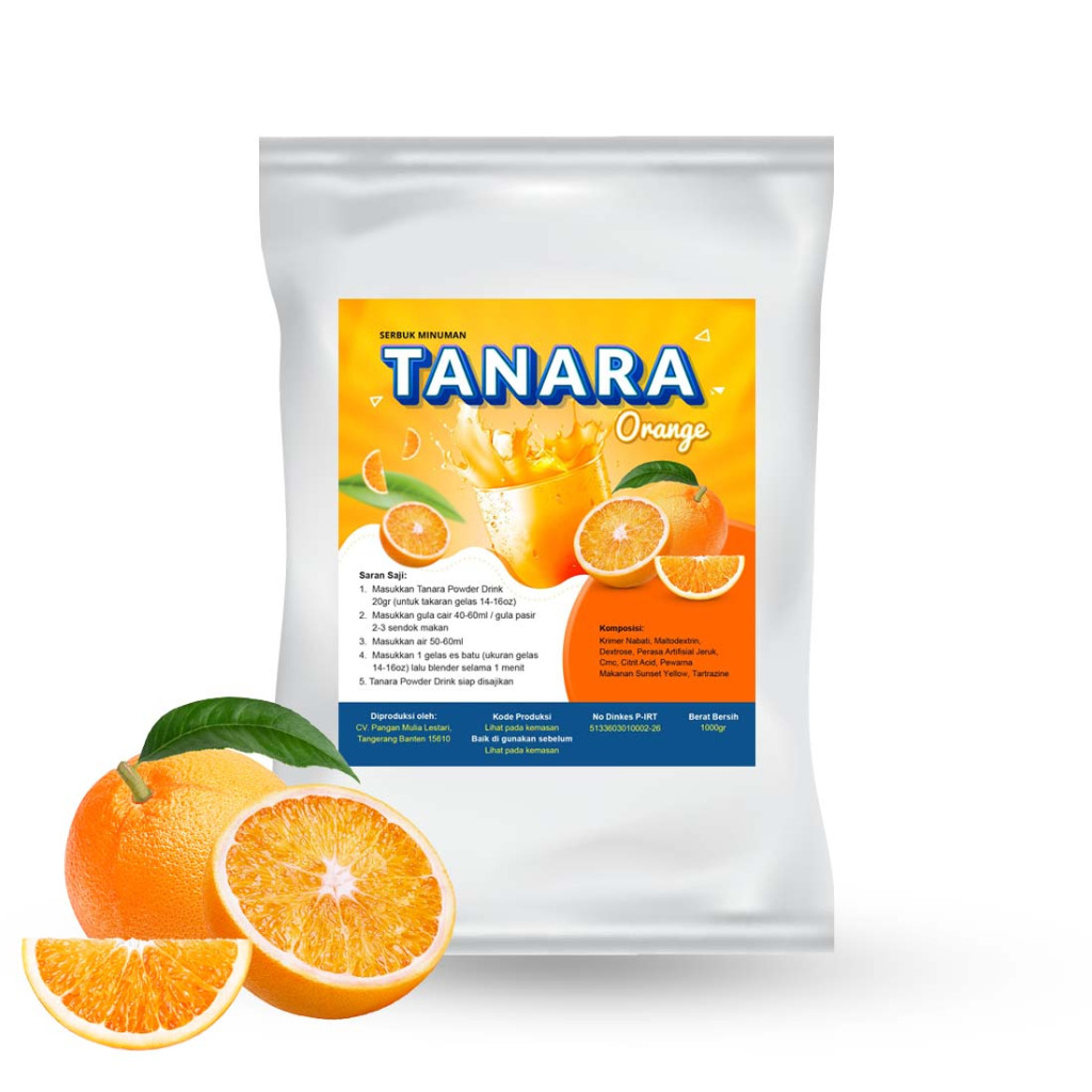 

Orange Powder 500gr - Bubuk Minuman Rasa Jeruk Milkshake Bubble Drink