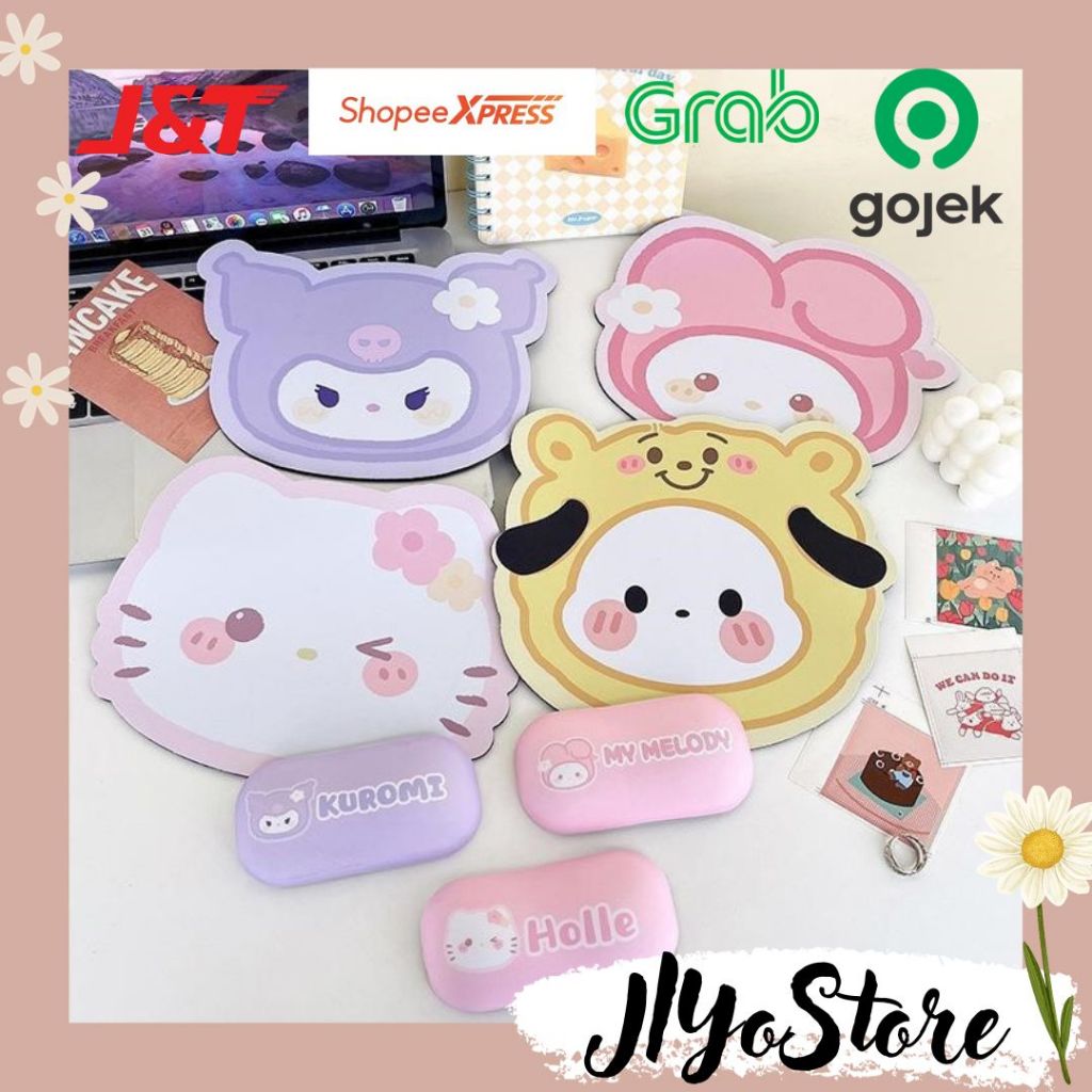 Mousepad  Premium Anti Air Alas Tatakan Mouse Peralatan Aksesoris Laptop Komputer Lucu Kado