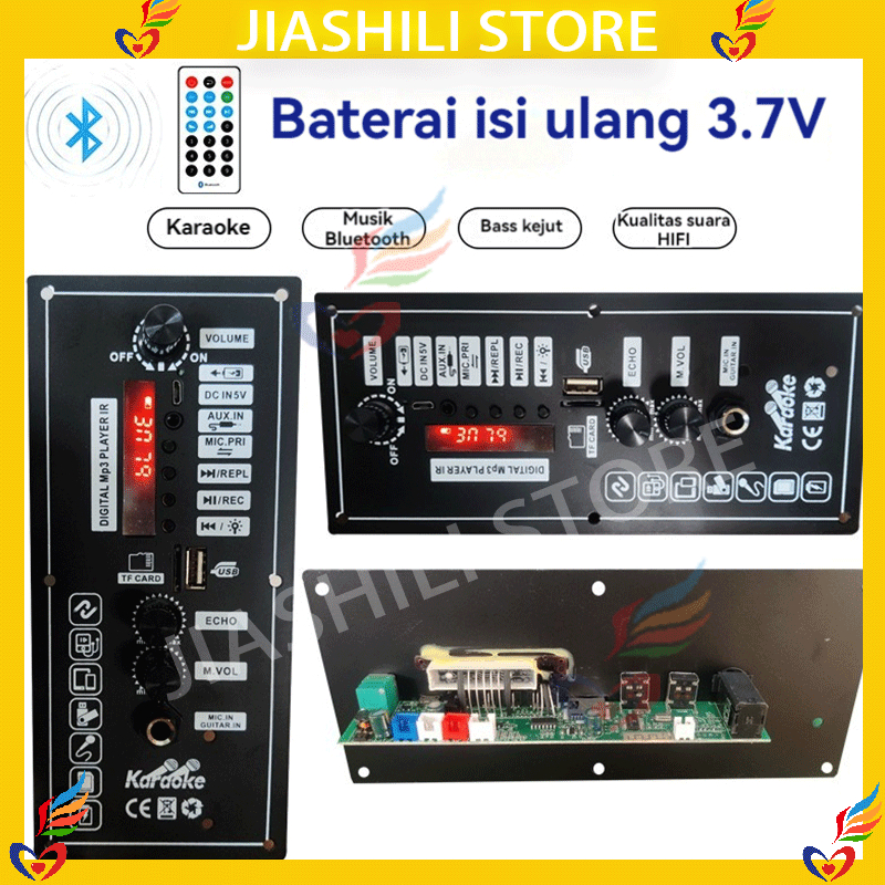 Jiashili Papan Decoder Amplifier Audio 7.4V speaker /AMPLI Power Amplifier MP3 Bluetooth Module BOAR