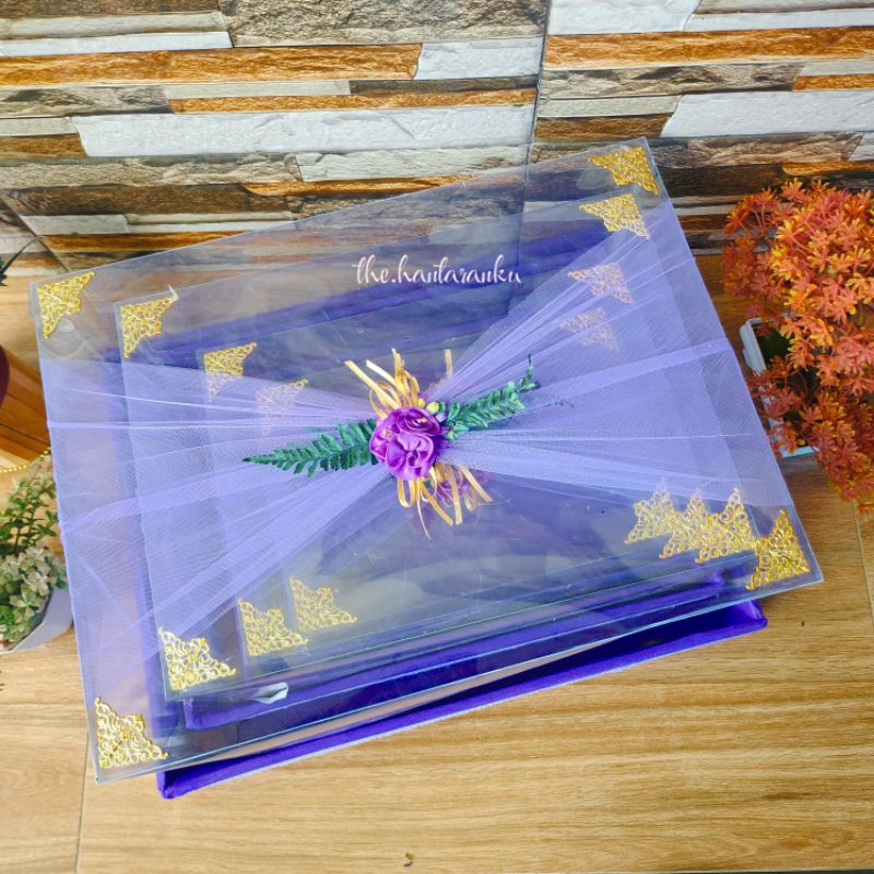 Kotak Seserahan Pernikahan Parsel Mika Hias Tile Set Lengkap Kekinian